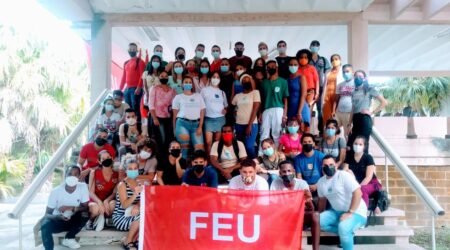 Visita la UCf Presidenta Nacional de la FEU