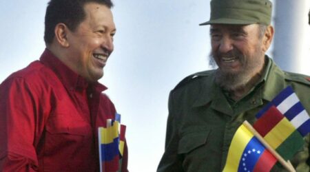 Chávez junto a Fidel despertándonos sonrisas
