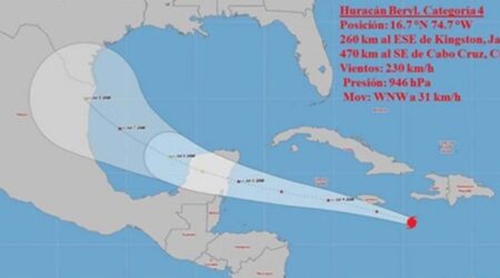 Nota informativa del Gobierno Provincial de Cienfuegos sobre el huracán Beryl