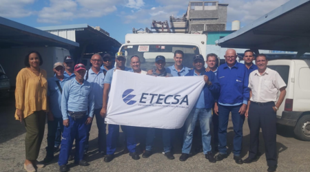 Brigadas de ETECSA en Cienfuegos refuerzan labores de recuperación en Artemisa