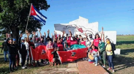 Campamento juvenil en Cienfuegos, en saludo al triunfo de la Revolución