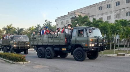 Caravana de la Libertad en la Universidad de Cienfuegos