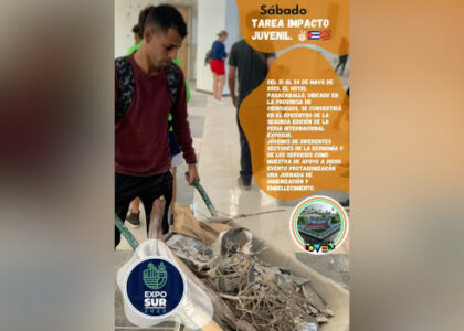 Aporte juvenil a ExpoSur 2025, en Cienfuegos
