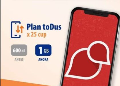Etecsa actualiza el Plan toDus: duplica los datos sin aumentar el precio