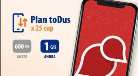 Etecsa actualiza el Plan toDus: duplica los datos sin aumentar el precio